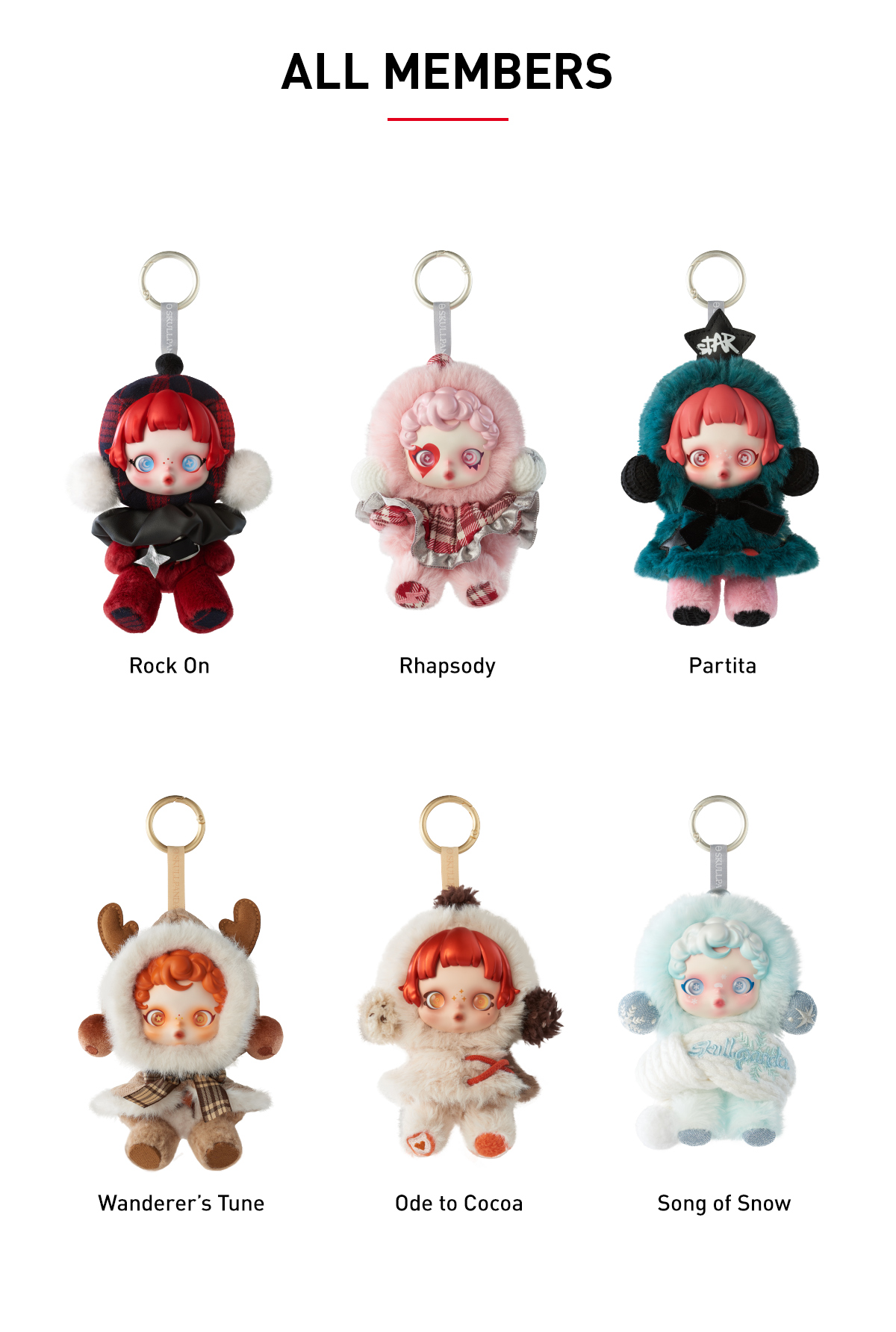 SKULLPANDA Winter Symphony – les peluches de la série (1)