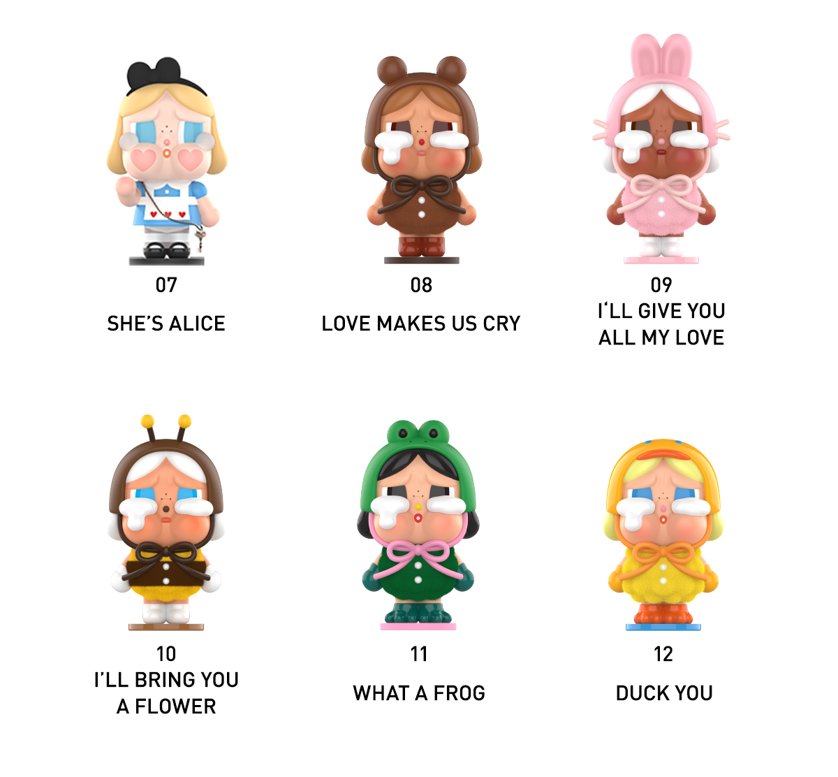CRYBABY Crying Again – les figurines de la série (2)