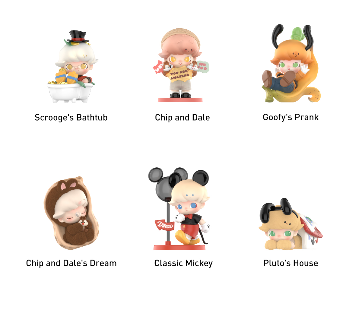 DIMOO WORLD × DISNEY – les figurines de la série (2)