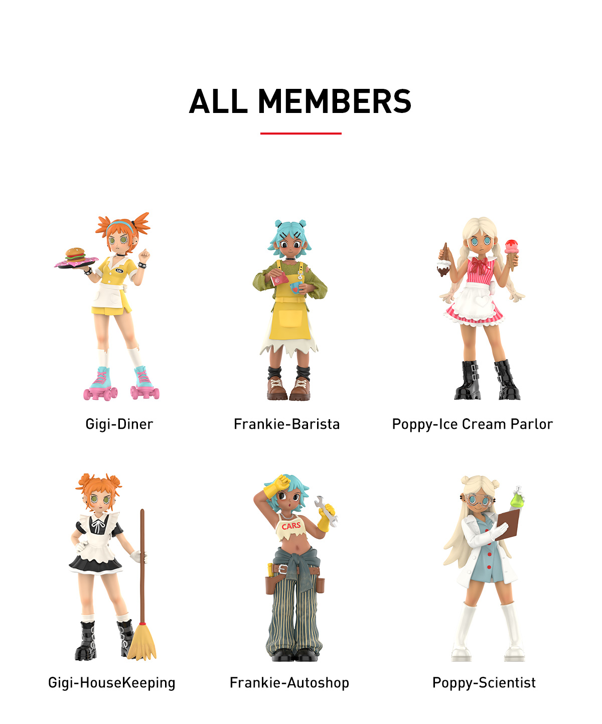 Peach Riot Rush Hour – les figurines de la série (1)