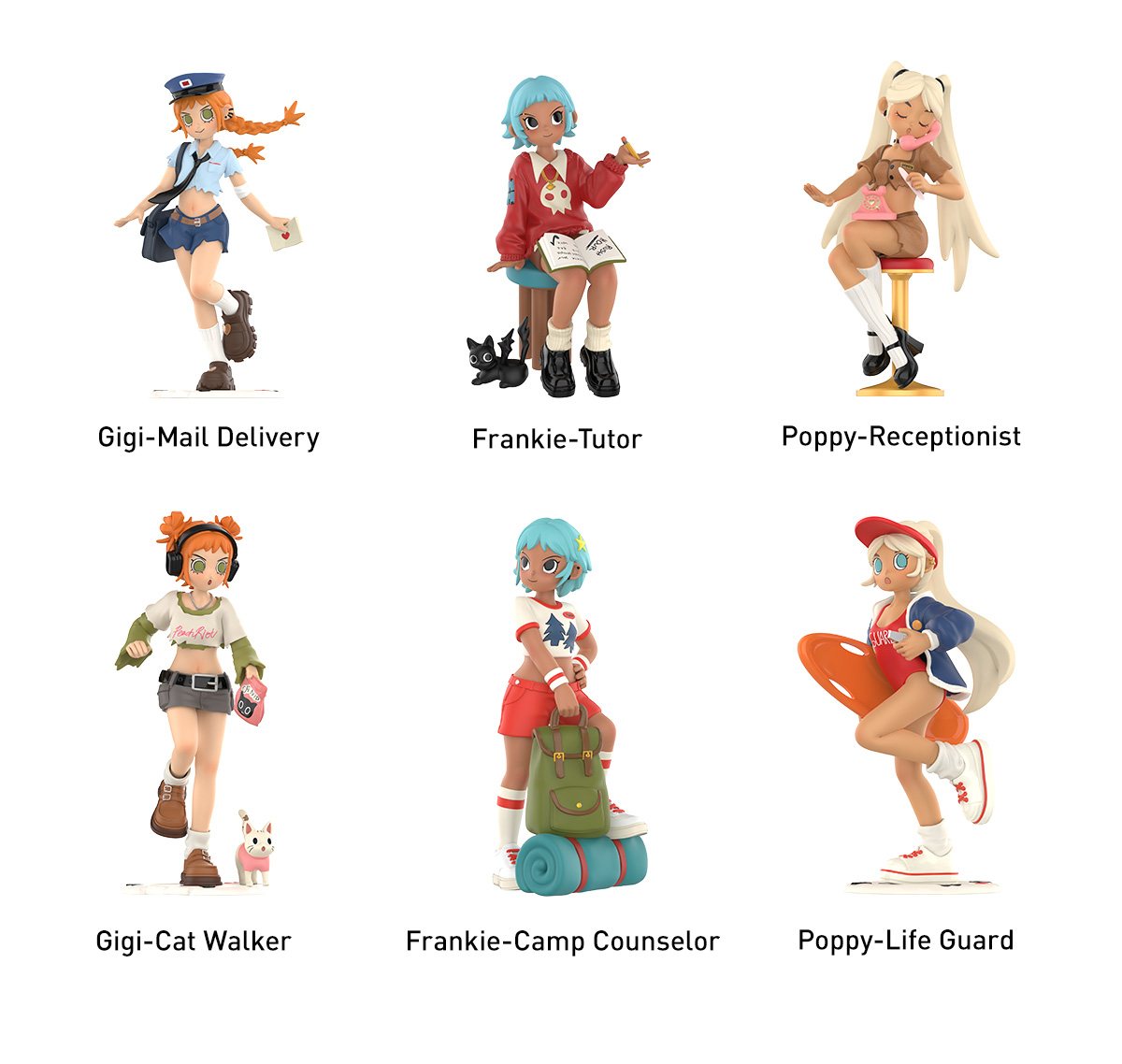 Peach Riot Rush Hour – les figurines de la série (2)