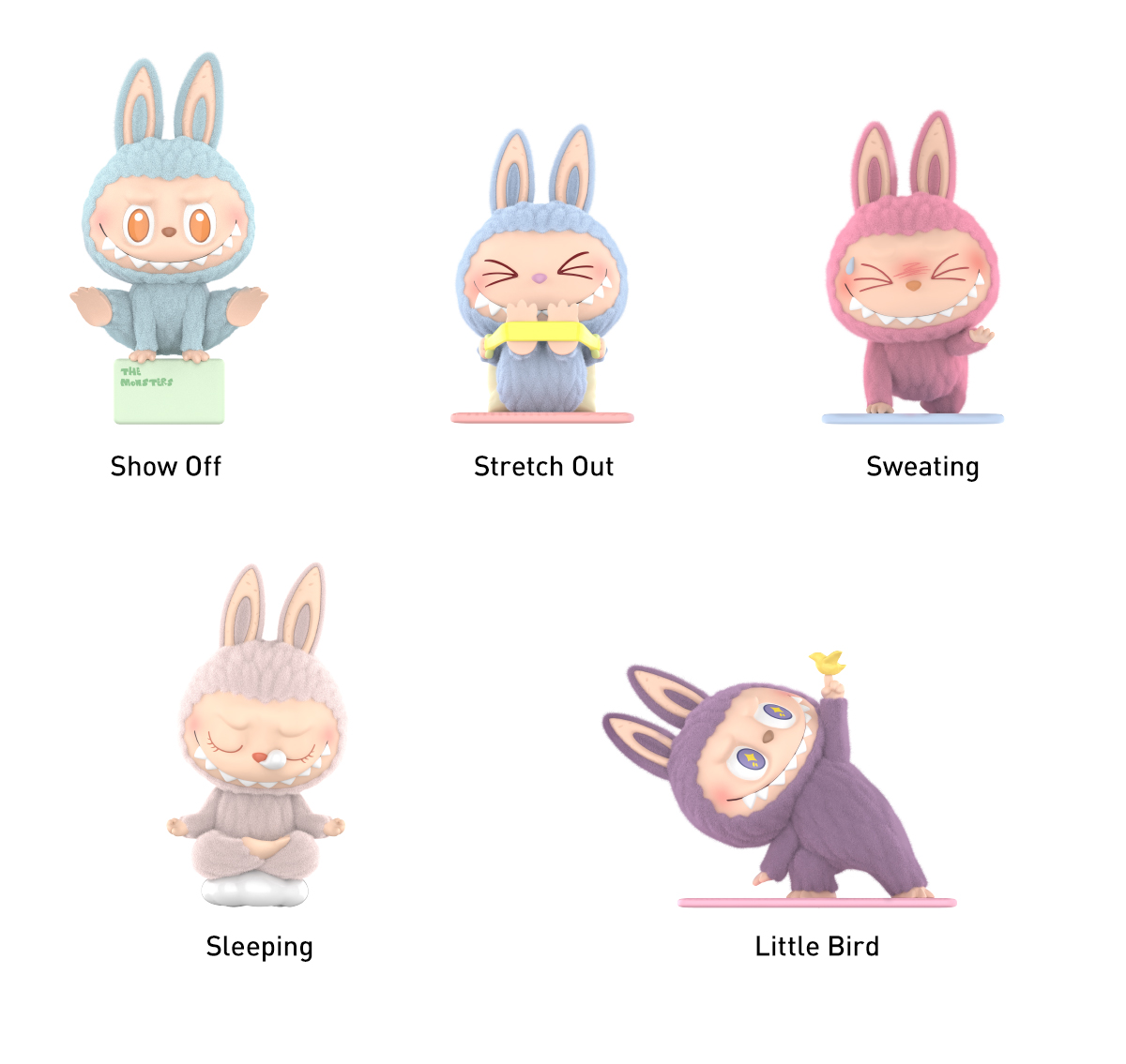 THE MONSTERS Lazy Yoga – les figurines de la série (2)