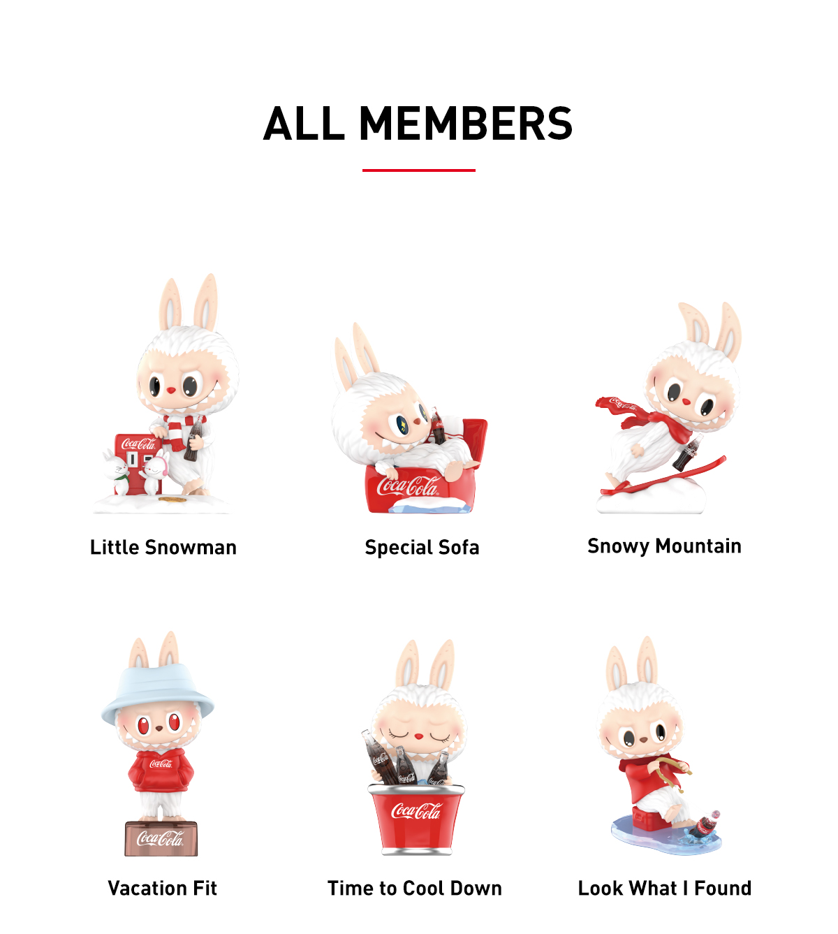 THE MONSTERS × COCA-COLA – les figurines de la série (1)