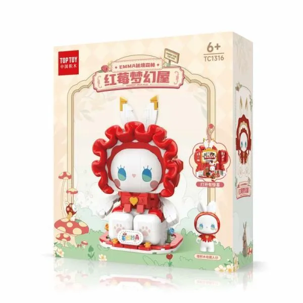 EMMA SECRET FOREST RASPBERRY DREAM HOUSE BUILDING BLOCKS 2.webp