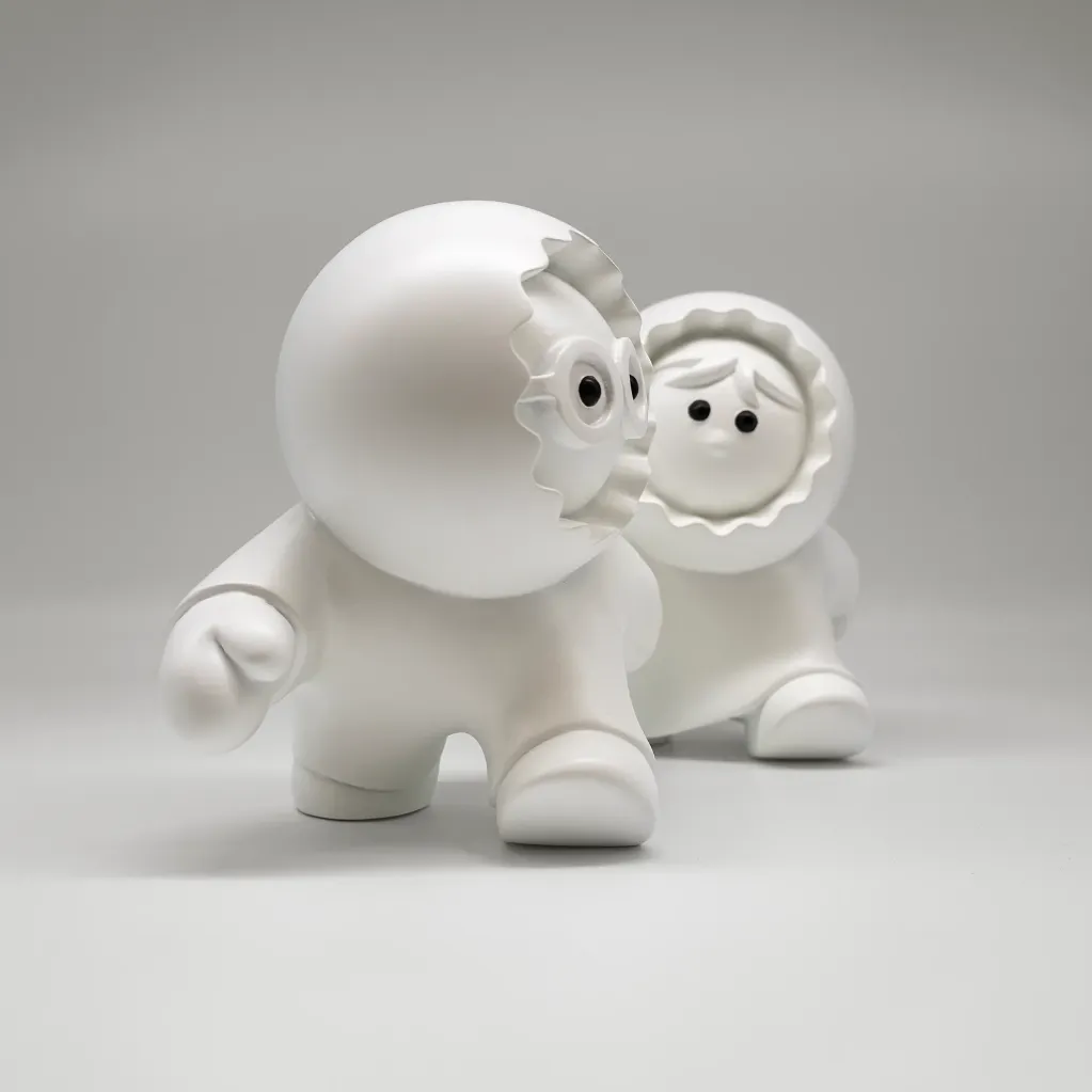 Anooki, Les Pressés – sculpture – vue 2