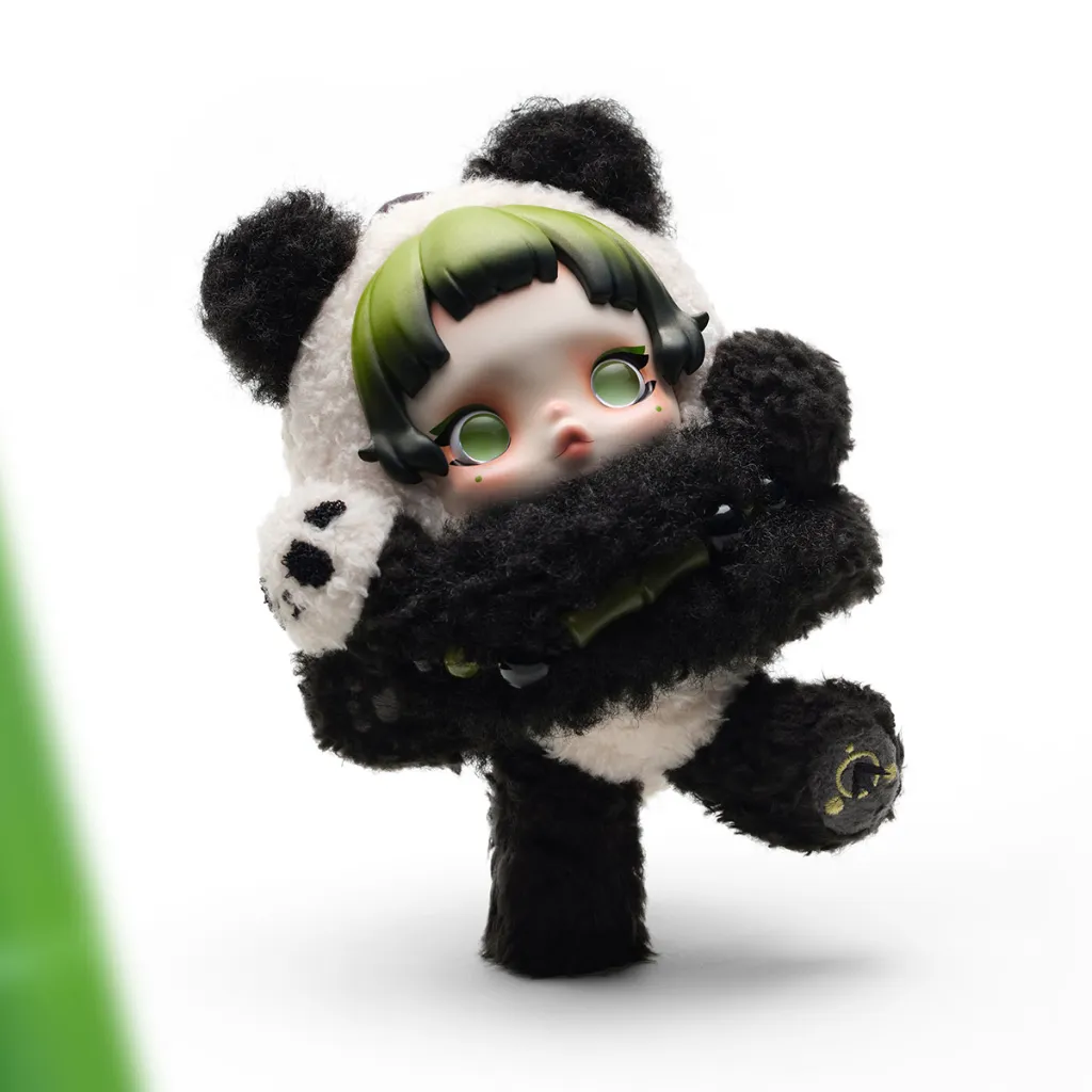 SKULLPANDA Lazy Panda Plush Doll Pendant 4.webp