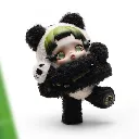 SKULLPANDA Lazy Panda Plush Doll Pendant 4.webp