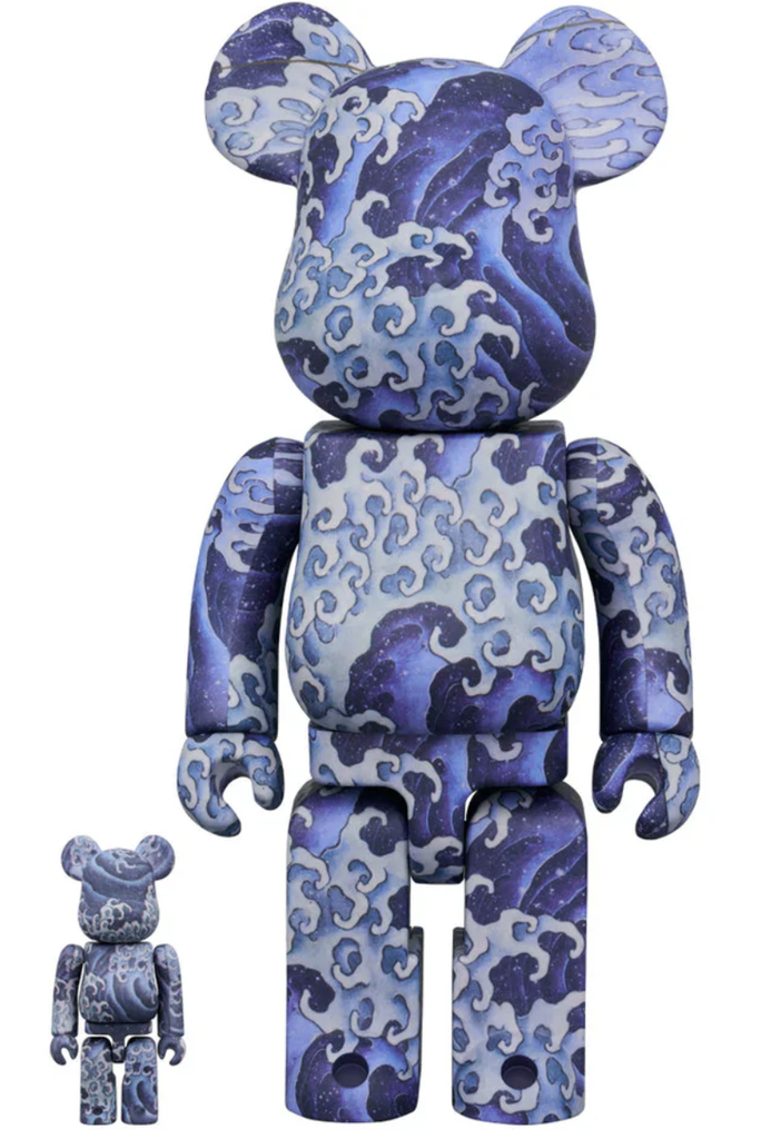 [Bearbrick] Bearbrick Hokusai Masculine Waves 400%+100%