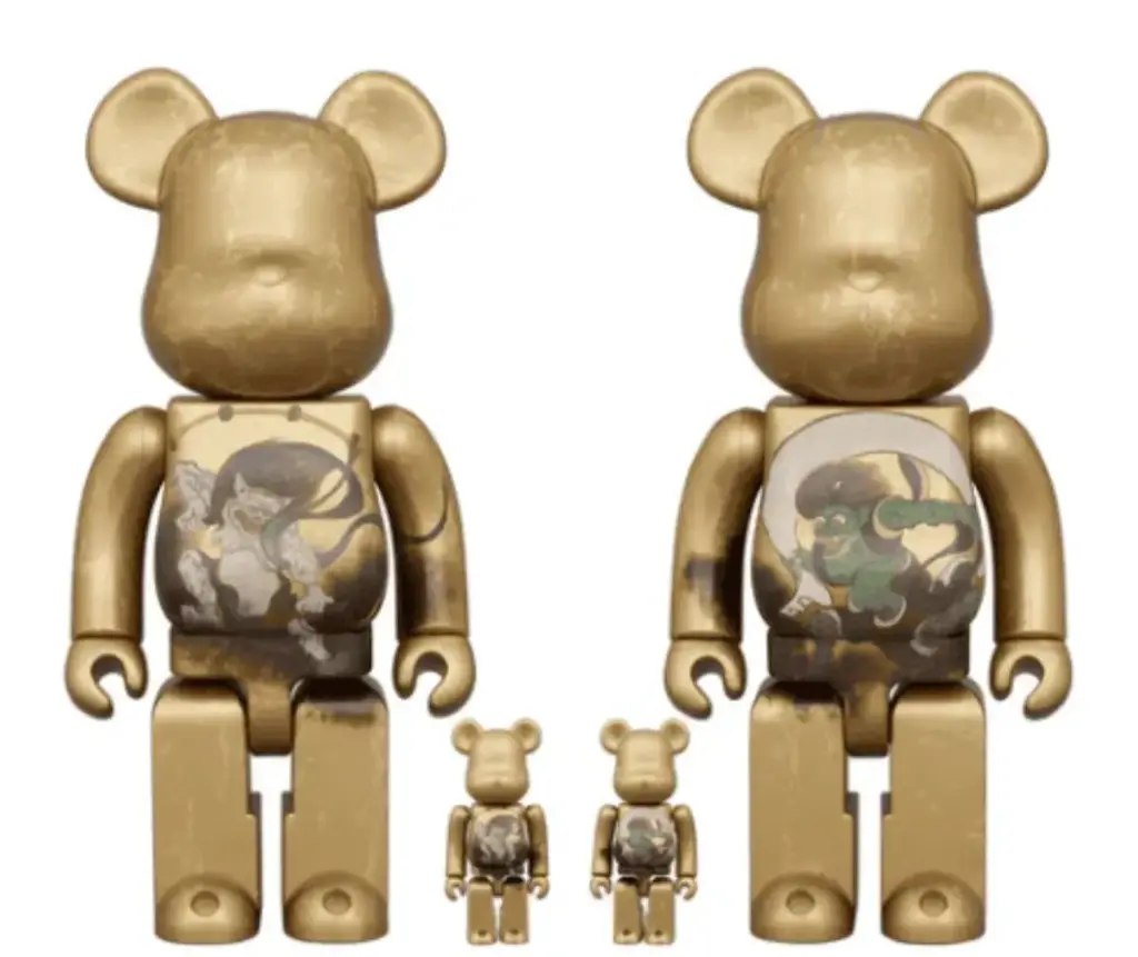 [Bearbrick] 400%+100% Bearbrick Wind God and Thunder God