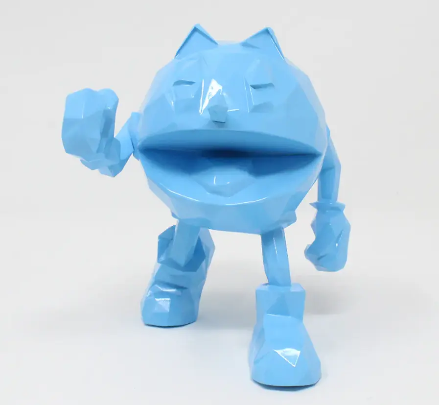Pac-Man x Orlinski : The official Sculpture - Blue (10cm)
