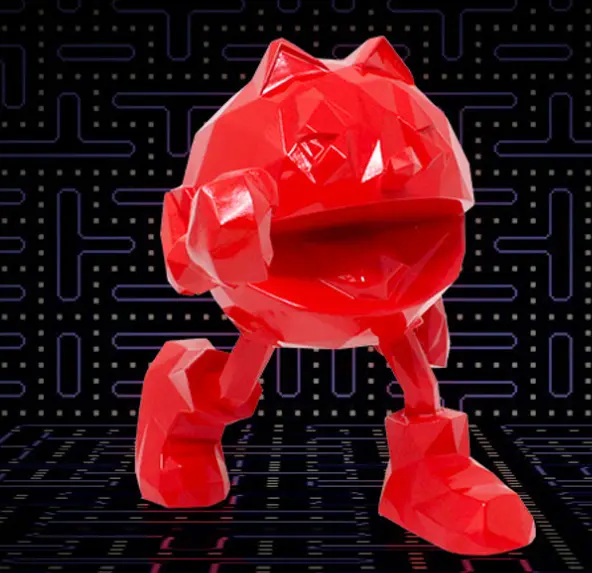Pac-Man x Orlinski : The official Sculpture - Red (18cm)