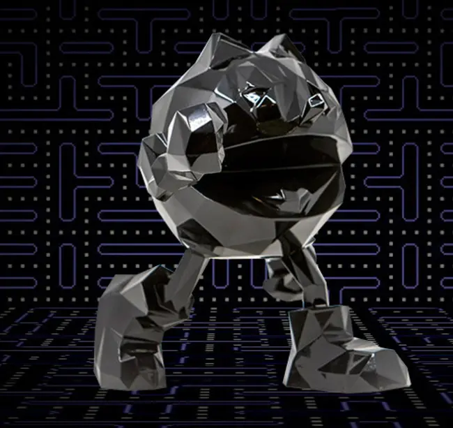 [Orlinski] Pac-Man x Orlinski : The official Sculpture - Black (18cm)