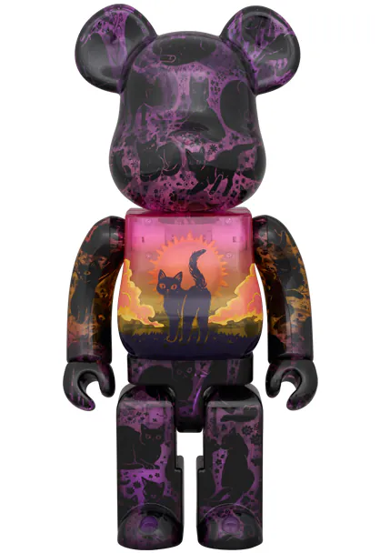 [Bearbrick] 400% Bearbrick Twilight Cat by Hiraki Bambi
