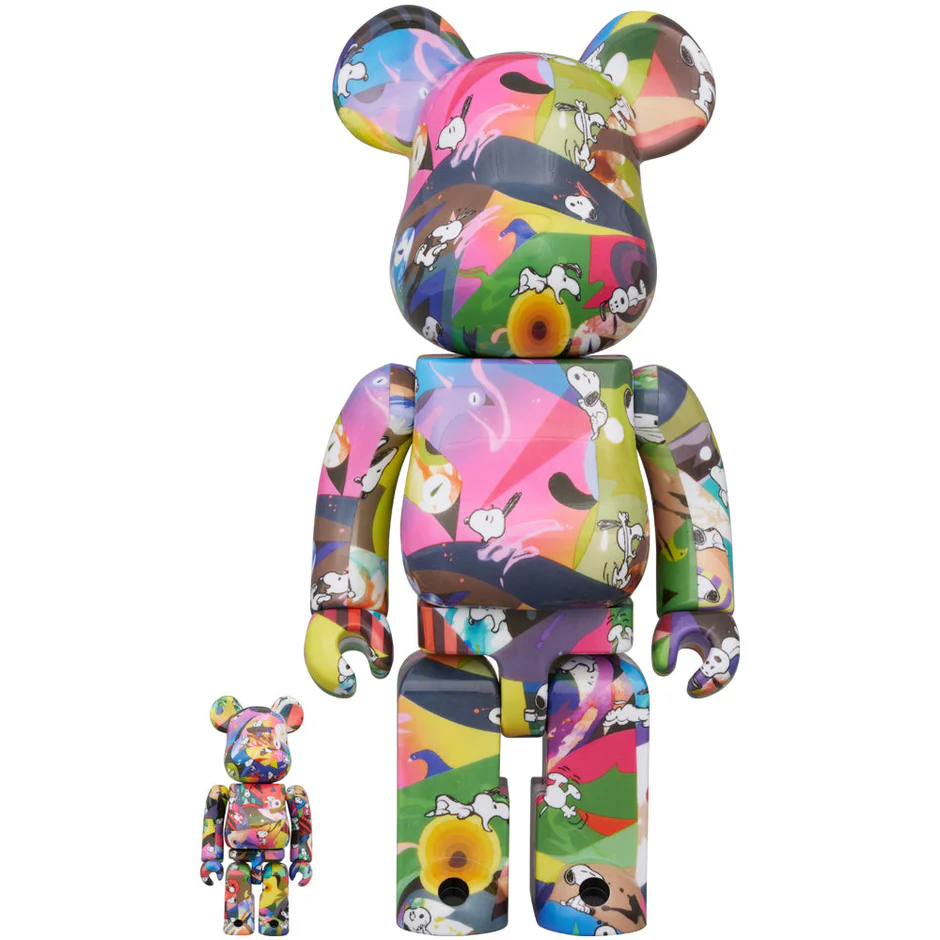 [Bearbrick] 400% + 100% Bearbrick Tomokazu Matsuyama x Peanuts