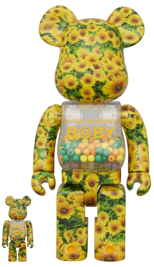 [Bearbrick] 400%+100% Bearbrick My first Ny@brick B@by Sunflower