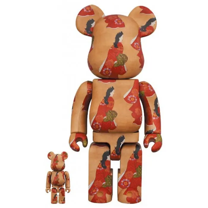 [Bearbrick] 400% + 100% Bearbrick x Musée national de Tokyo by Moronobu Hishikawa (Beauty Looking Back)