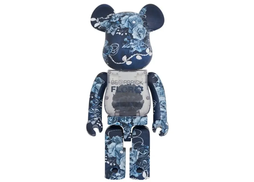 [Bearbrick] 1000% Bearbrick Flora Denim