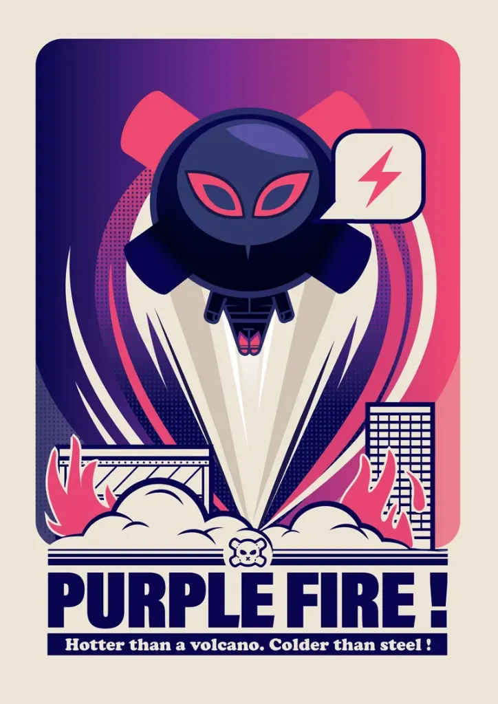 A3 Purple