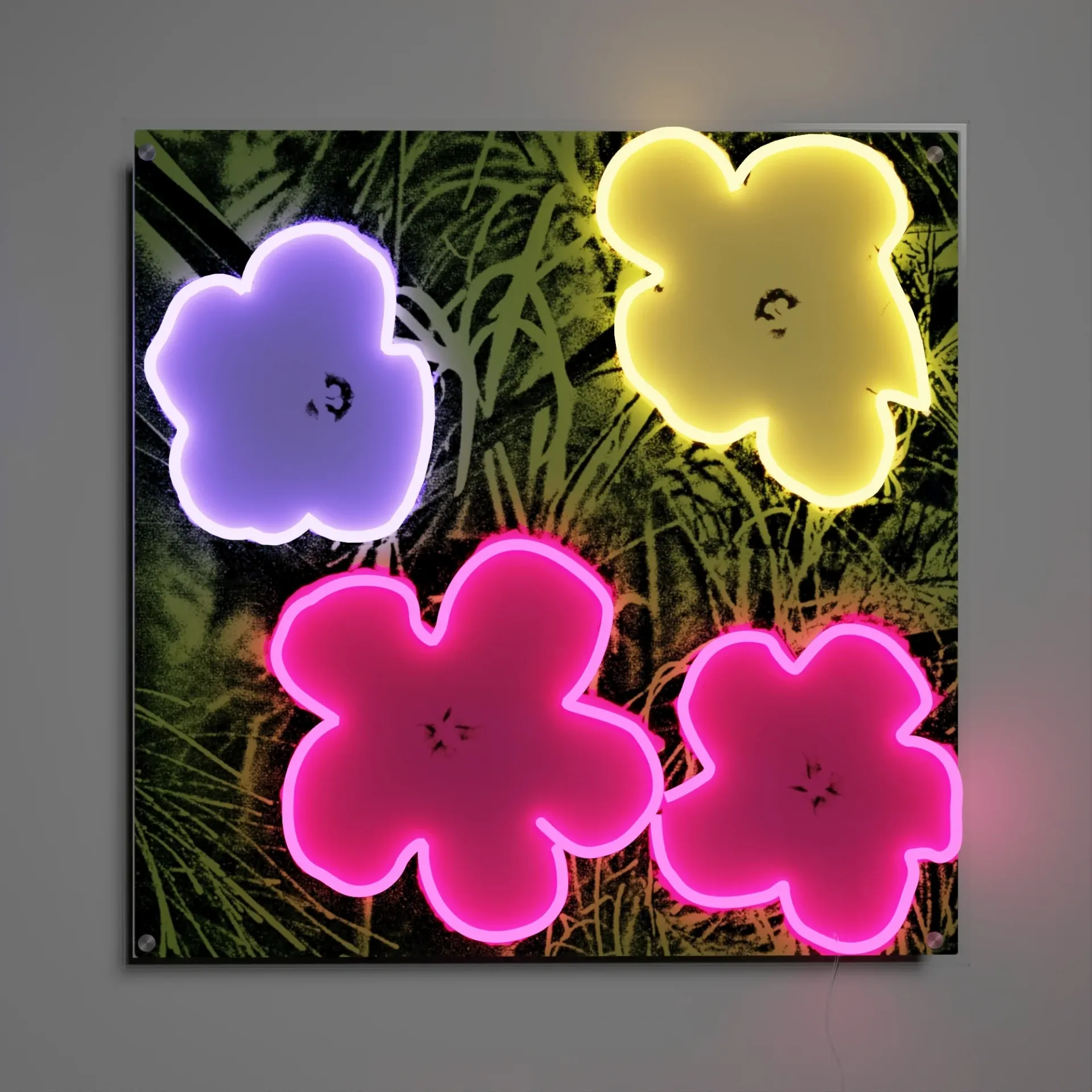 Flowers by Andy Warhol Néon LED