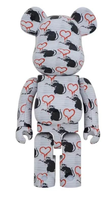 [Bearbrick] 1000% Bearbrick Love Rat by Banksy