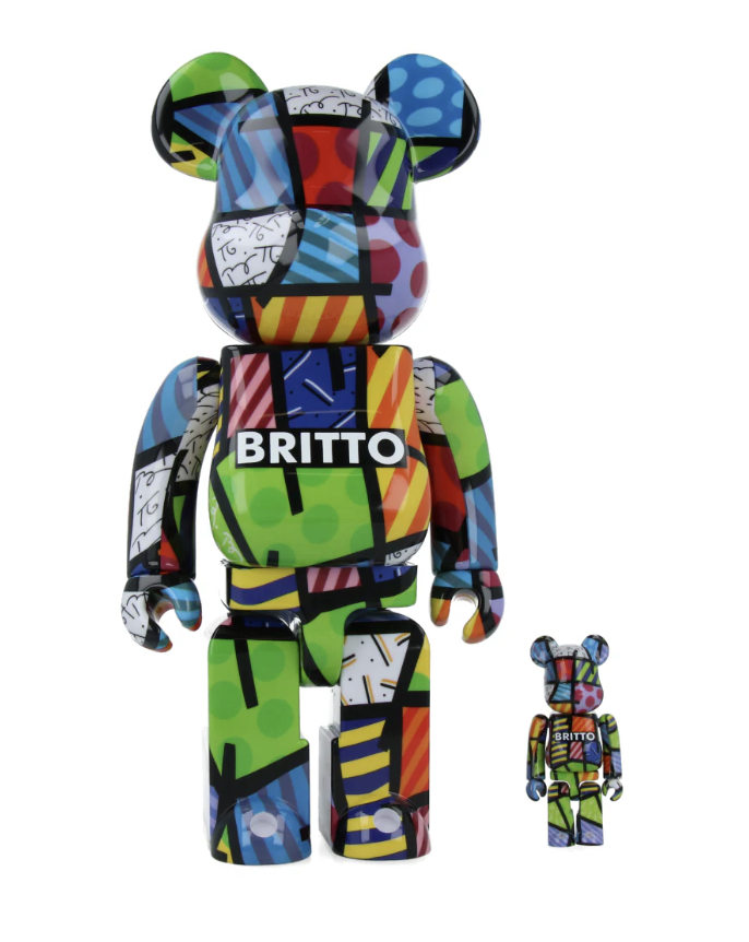 [Bearbrick] 400%+100% Bearbrick Romero Britto