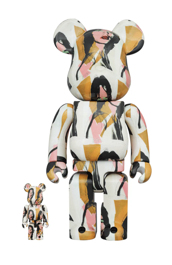 [Bearbrick] 400%+100% Bearbrick Andy Warhol "Mick Jagger"