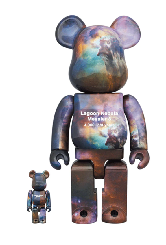 [Bearbrick] 400%+100% Bearbrick NASA Hubble Space Telescope : Lagoon Nebula (Messier8)