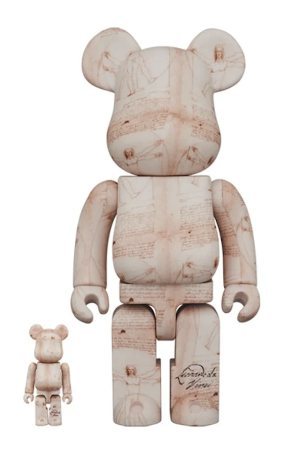 [Bearbrick] 400%+100% Bearbrick De Vinci Vitruvian Man