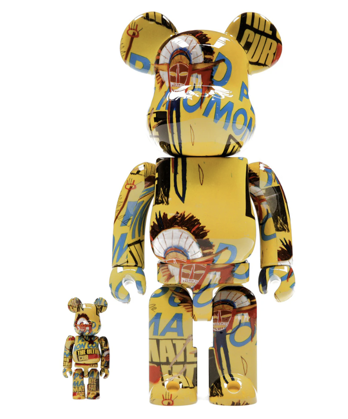 400%+100% Bearbrick #3 Warhol x Basquiat