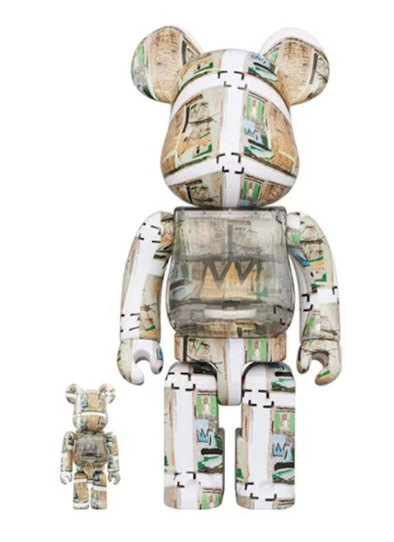 [Bearbrick] 400%+100% Bearbrick Basquiat King Pleasure