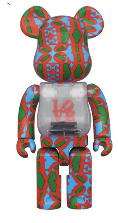 [Bearbrick] 400% Bearbrick Robert Indiana Love