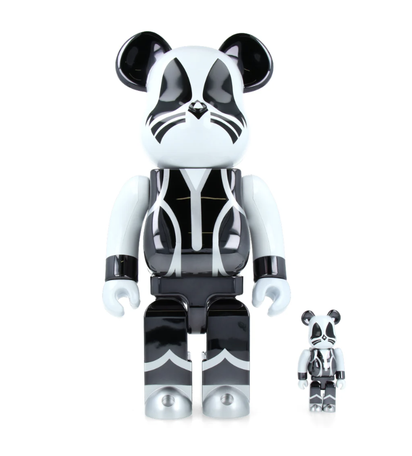 [Bearbrick] 400%+100% Bearbrick KISS Catman Chrome ver.