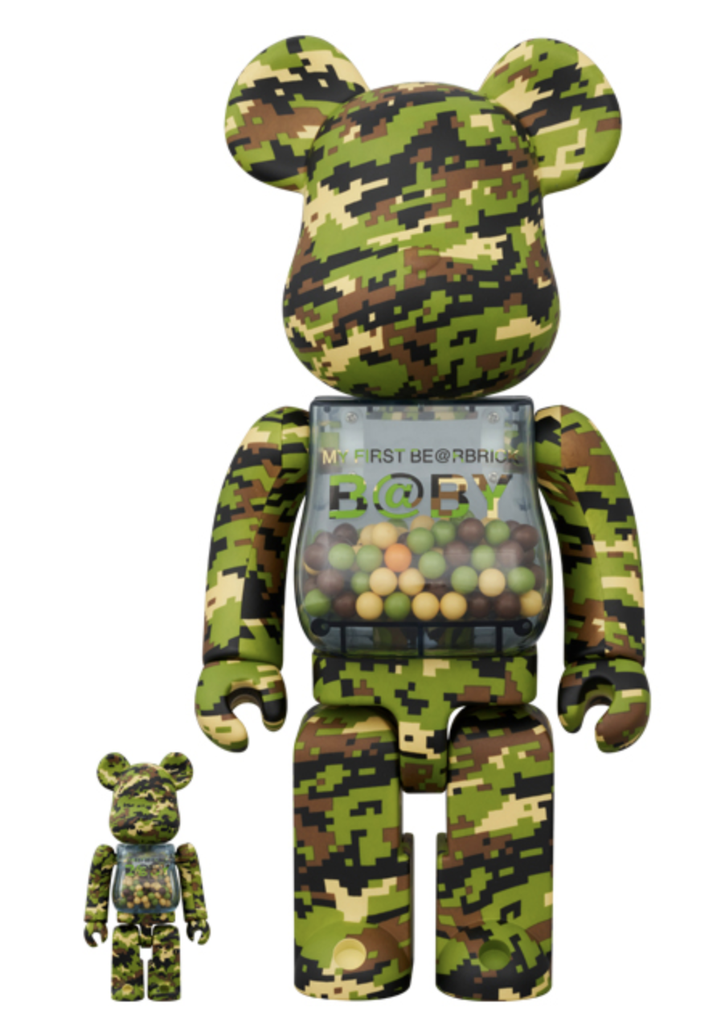 Bearbrick My First baby Digital Camo Ver. 400% + 100%