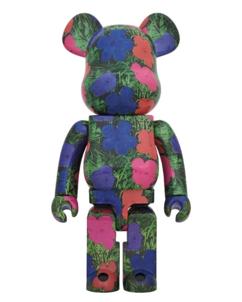 [Bearbrick] 1000% Bearbrick Andy Warhol Flowers