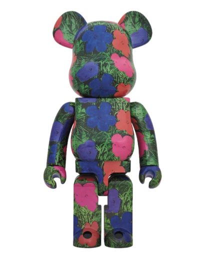 Be@rbrick 1000 % Andy Warhol Flowers